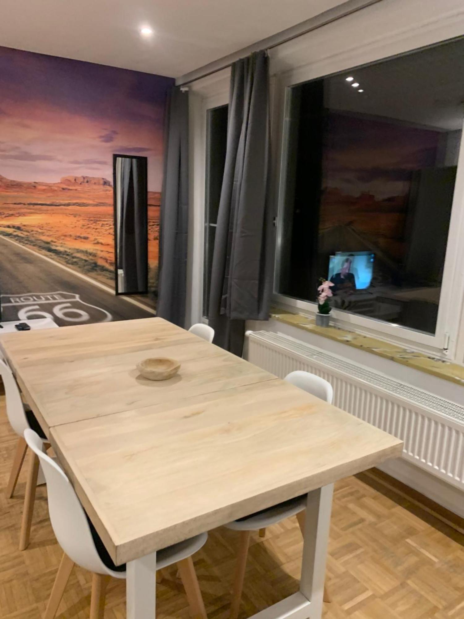 Mainpark Apartment 4 Schlafzimmer Bis Zu 10 Personen Direkt Ueber Aschaffapartment Bei Aschaffenburg Mainaschaff Dış mekan fotoğraf