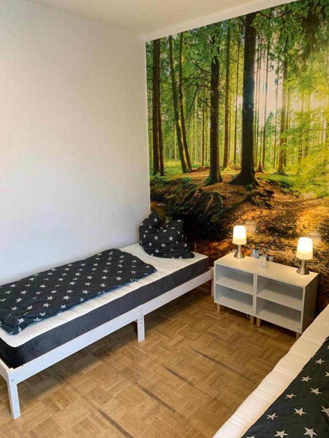 Mainpark Apartment 4 Schlafzimmer Bis Zu 10 Personen Direkt Ueber Aschaffapartment Bei Aschaffenburg Mainaschaff Dış mekan fotoğraf